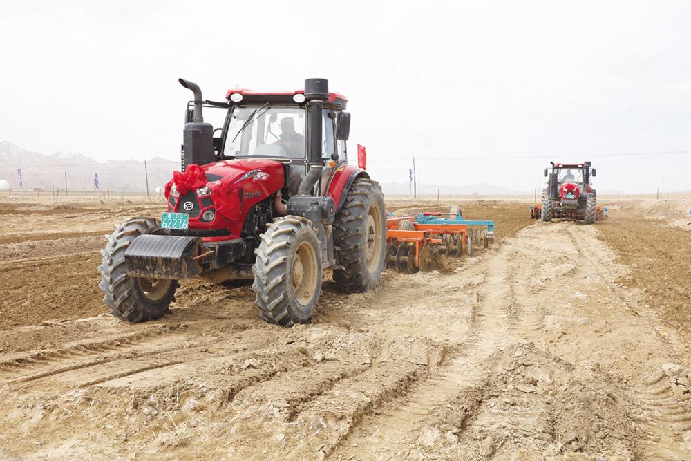 记者 李淑娟 摄本报迅(记者 李淑娟 青普力) 4月20日,在德令哈市蓄集